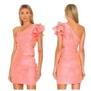 NWT Tularosa Lucia Mini Dress XS - Coral